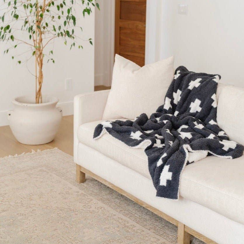 DOUBLE-LAYER BAMBONI® MINI BLANKETS: Elephant Double Layer