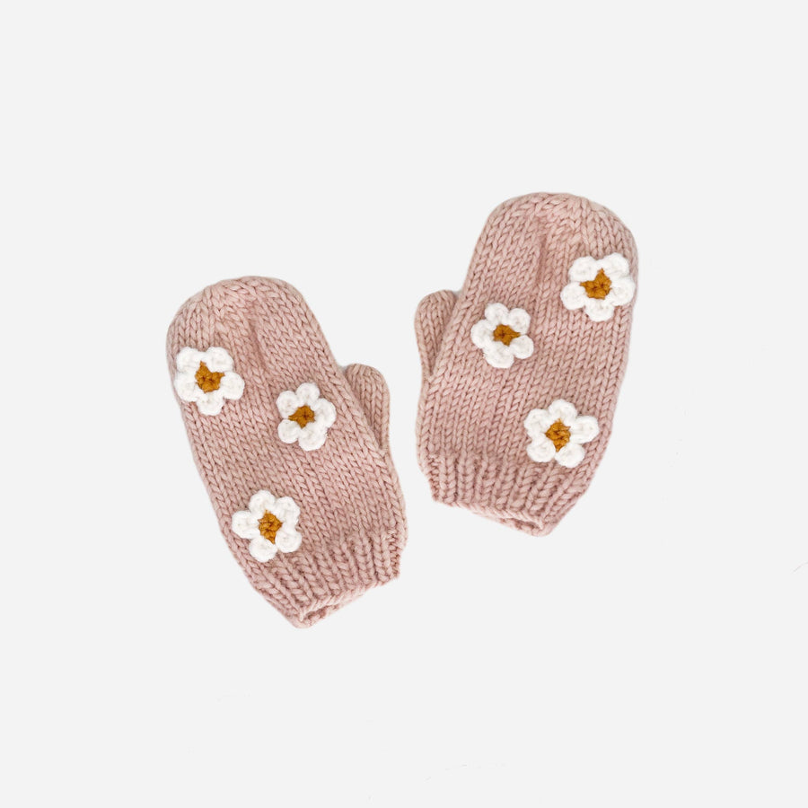 Blush Flower Mittens | Baby & Toddler