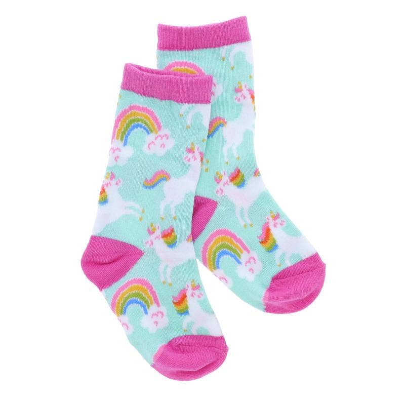 Kids Leaping Unicorn Tall Sock