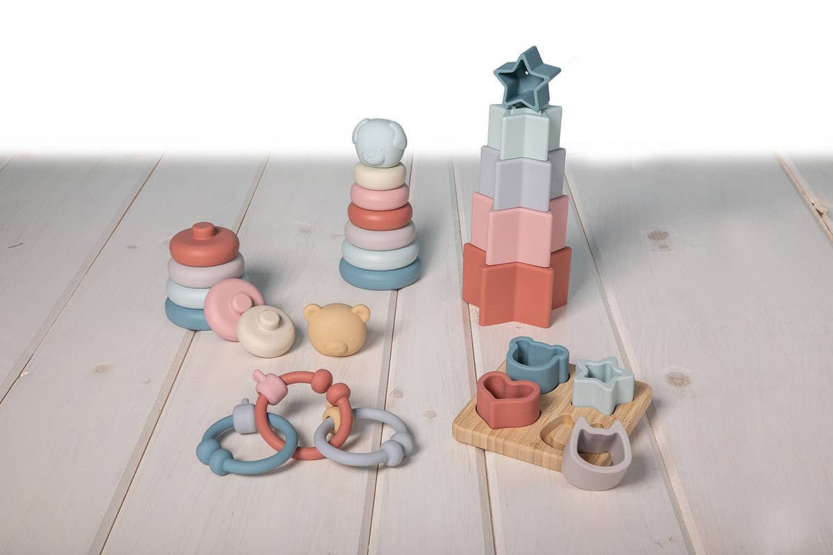 Simply Silicone Stacking Rings - Teddy