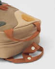 Children's Dinosaur Backpack Cute Canvas Lightweight School Bag: Light Brown