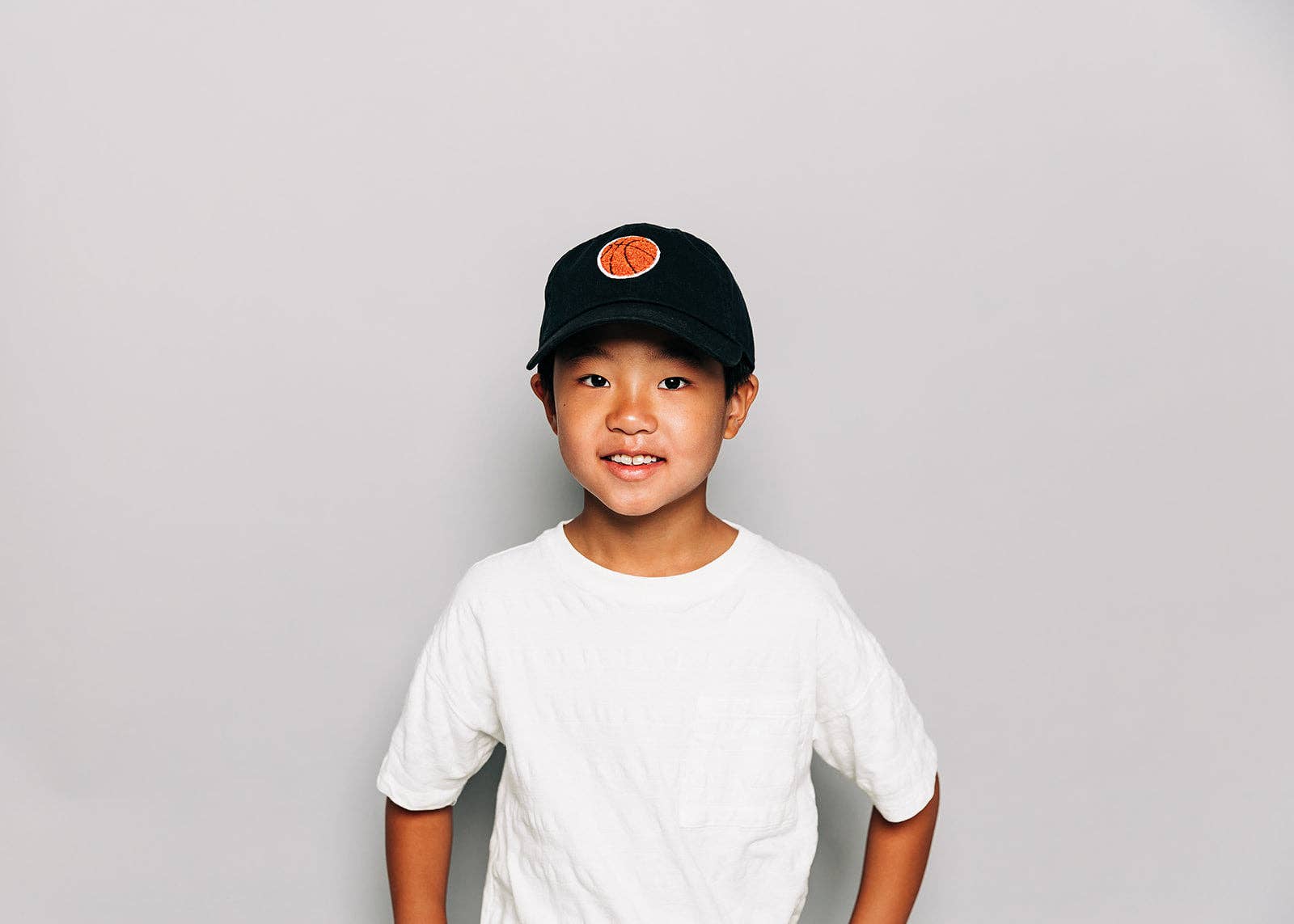 Basketball Patch Baseball Hat: Hunter Green / Toddler (1Y-4Y)
