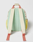 Strawberry Print Backpack Lightweight Casual Canvas Bag: Pink