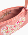 Little Girls Glitter Sparkle Purse with Heart : Vintage Rose