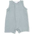Solid Muslin Jadeite - Sleeveless Shortie Romper