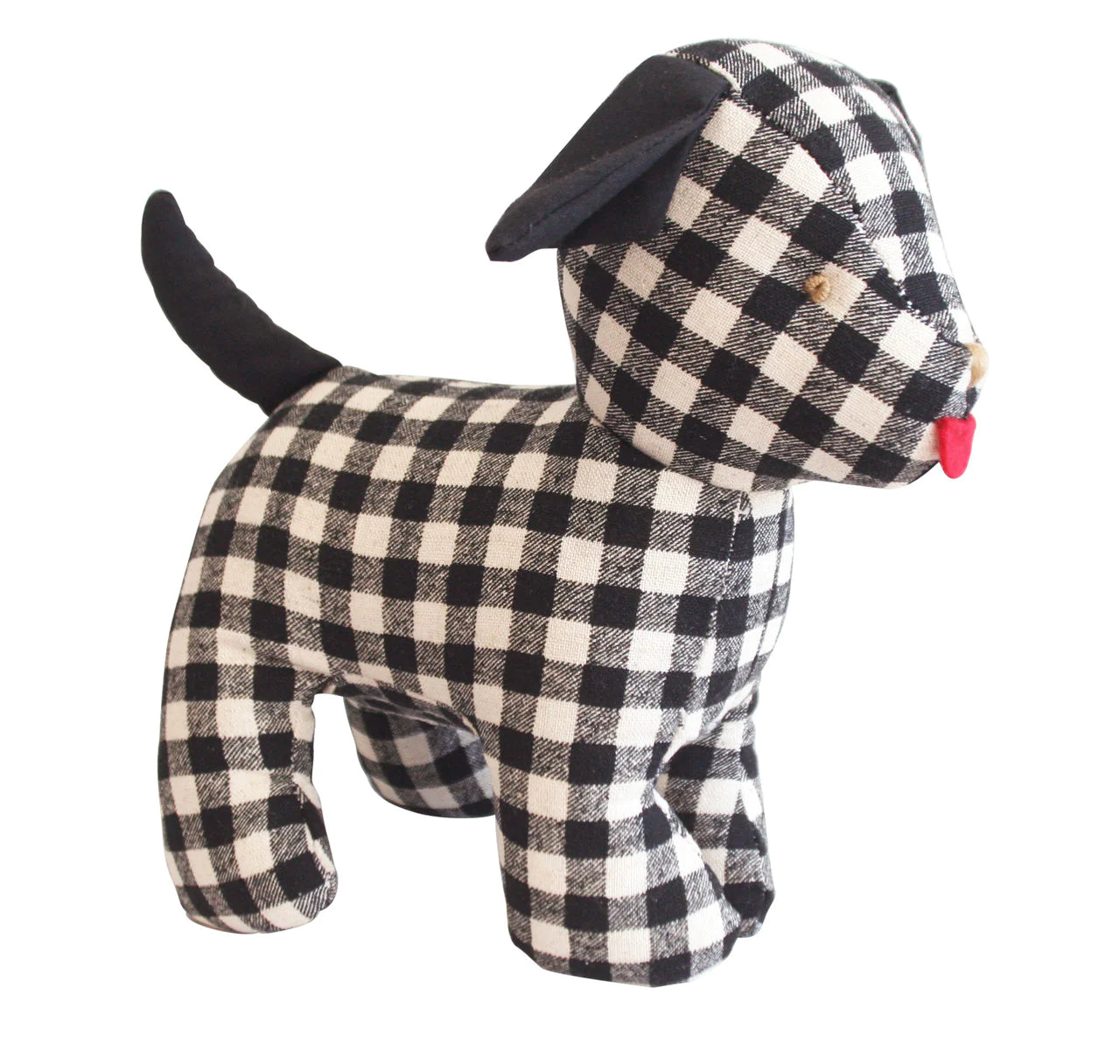 Alimrose Musical Puppy Black Check Linen