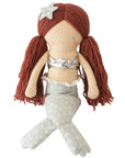 Alimrose Mila Mermaid Doll Red Hair with Aqua tail sitting down