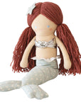 Alimrose Mila Mermaid Doll Red Hair with Aqua tail sitting down