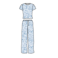 Nantucket Womens Crop Set Pajamas