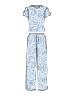 Nantucket Womens Crop Set Pajamas