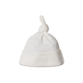 Nature Baby Knotted Beanie Pointelle Natural