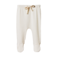Nature Baby Footed Rompers Pointelle Natural