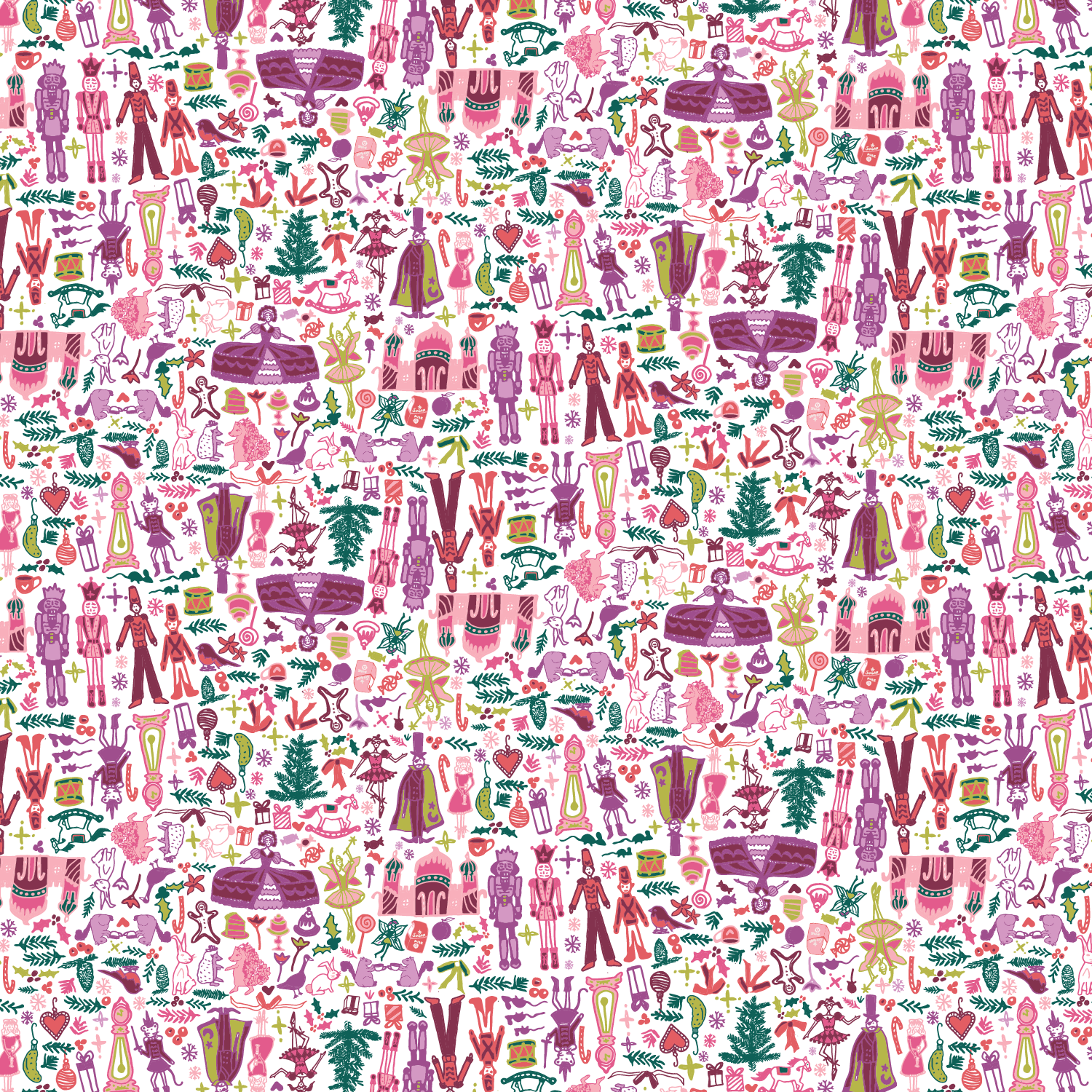 Nutcracker  Pajamas Fabric