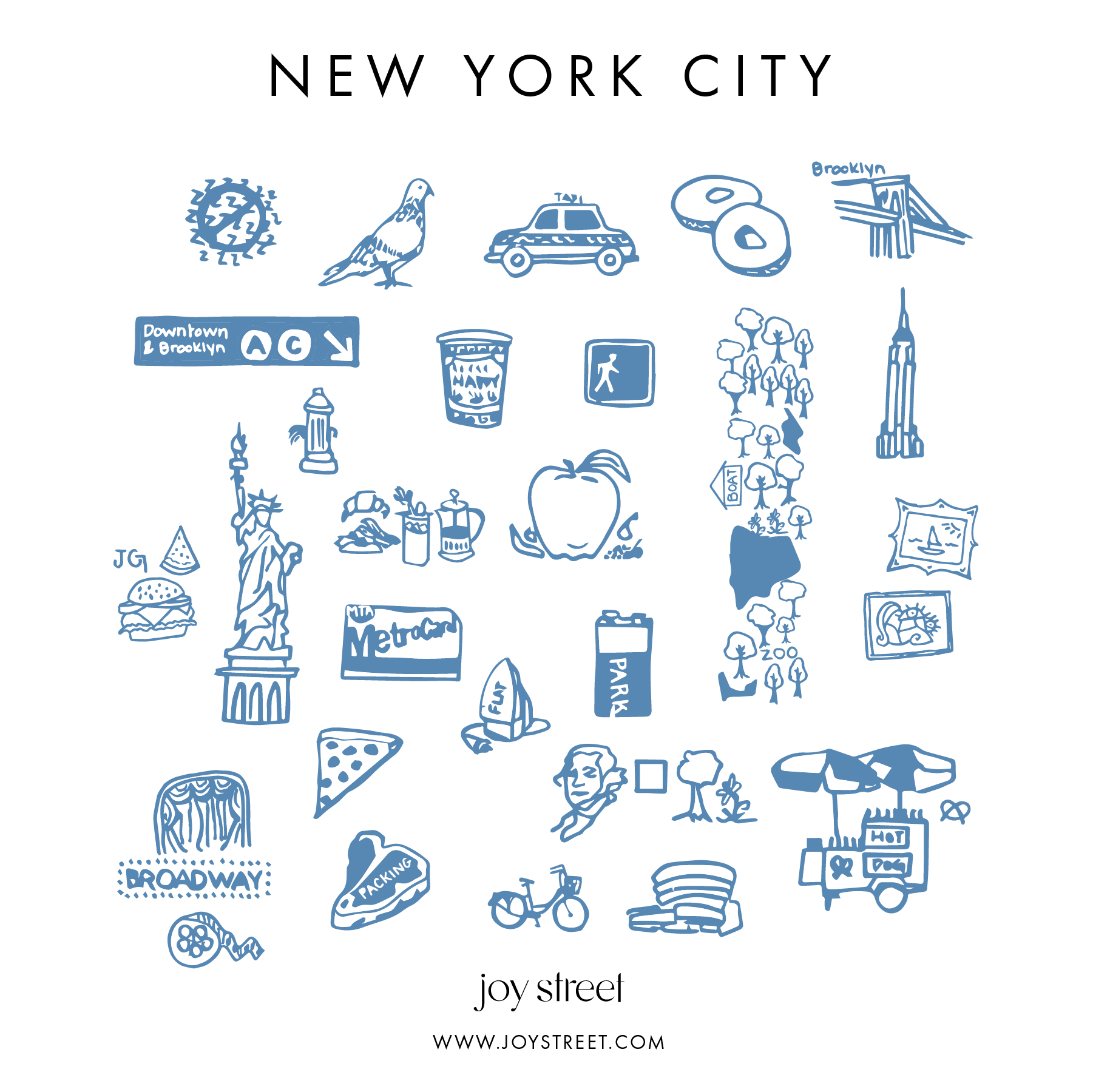 New York City Print Card