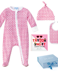 Joy Street Kids Sailor Stripe Heart Baby Gift Set, Pink