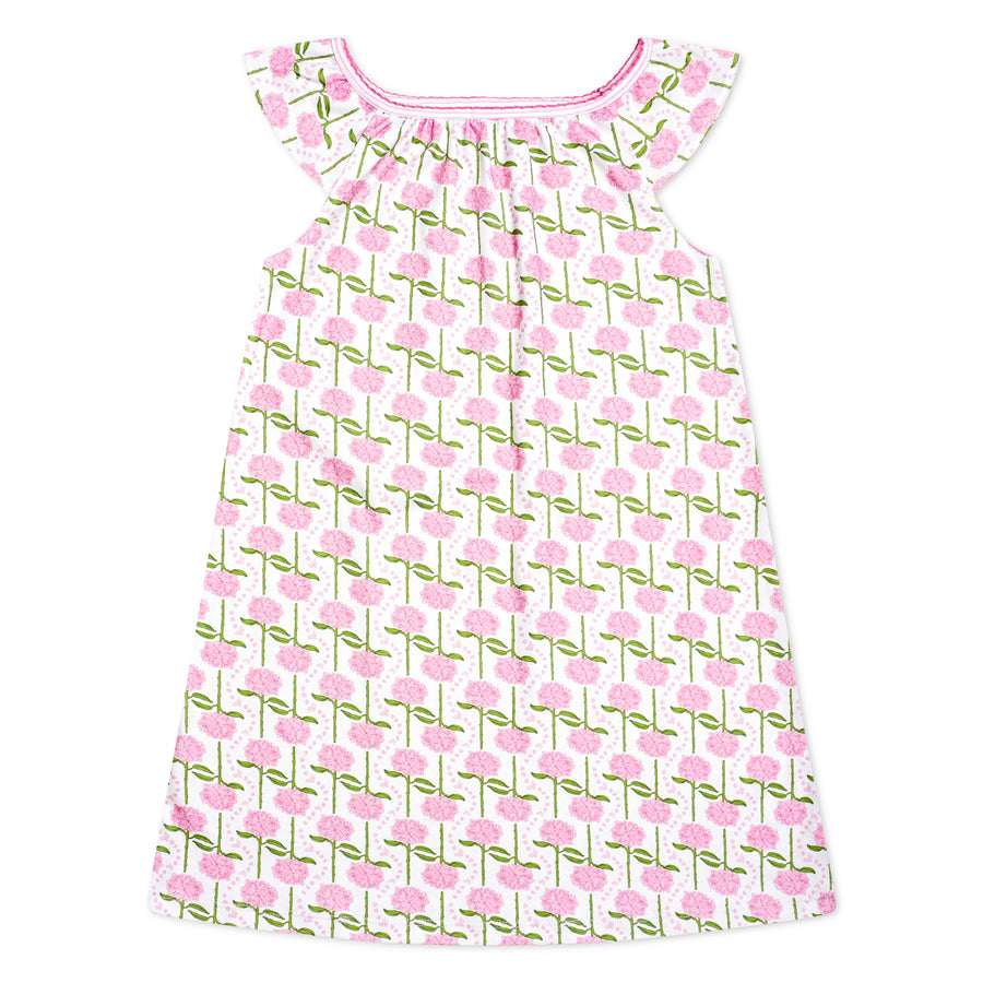 Pink Hydrangeas Emilia Lounge Dress