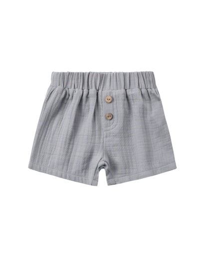 Quincy Mae Woven Short in Slate