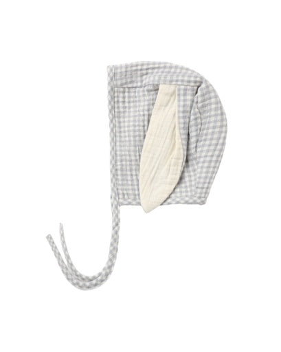 Bunny Bonnet Sky Gingham