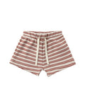PLAY SHORT NATURAL, RED STRIPE