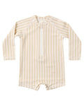 Long Sleeve One-Piece Rashguard Summer Stripe