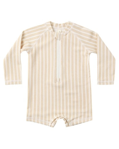 Long Sleeve One-Piece Rashguard Summer Stripe