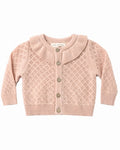 Ruffle Collar Cardigan Melon
