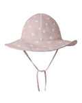 Sun Hat Mauve Hearts