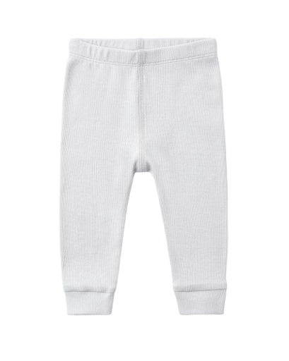 Quincy Mae Ribbed Legging in Light Blue