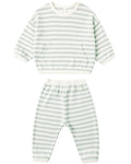 Waffle Sweater Set Sky Stripe