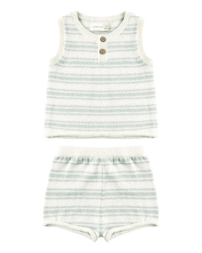 Taylor Knit Set Sky Knit Stripe