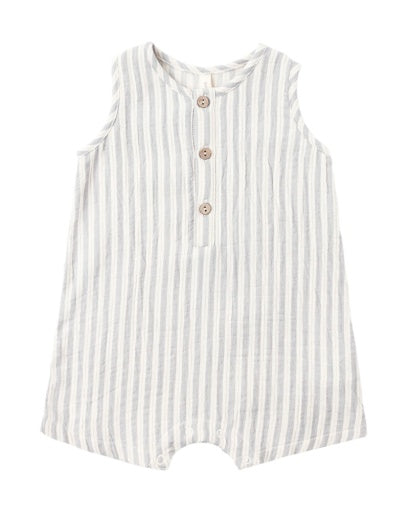 Quincy Mae Jack Romper in Vintage Stripe