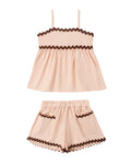 Rylee + Cru Ric Rac Set in Blush