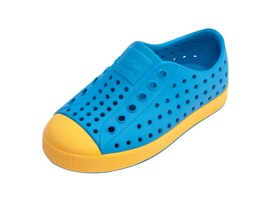 Native Shoes Jefferson Slip-Ons, Wave Blue / Pollen Yellow |Mockingbird Baby & Kids