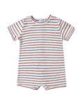 Rylee + Cru Shorty One-Piece in Americana Stripe