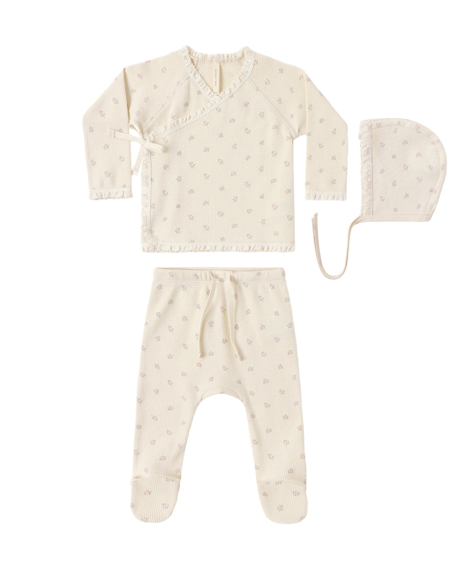 Rylee + Cru Take Home Set in Mauve Ditsy