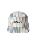Rylee + Cru Skater Hat in Railroad Stripe