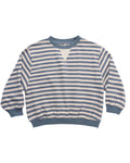 Rylee + Cru Oversized Crew in Marine Stripe