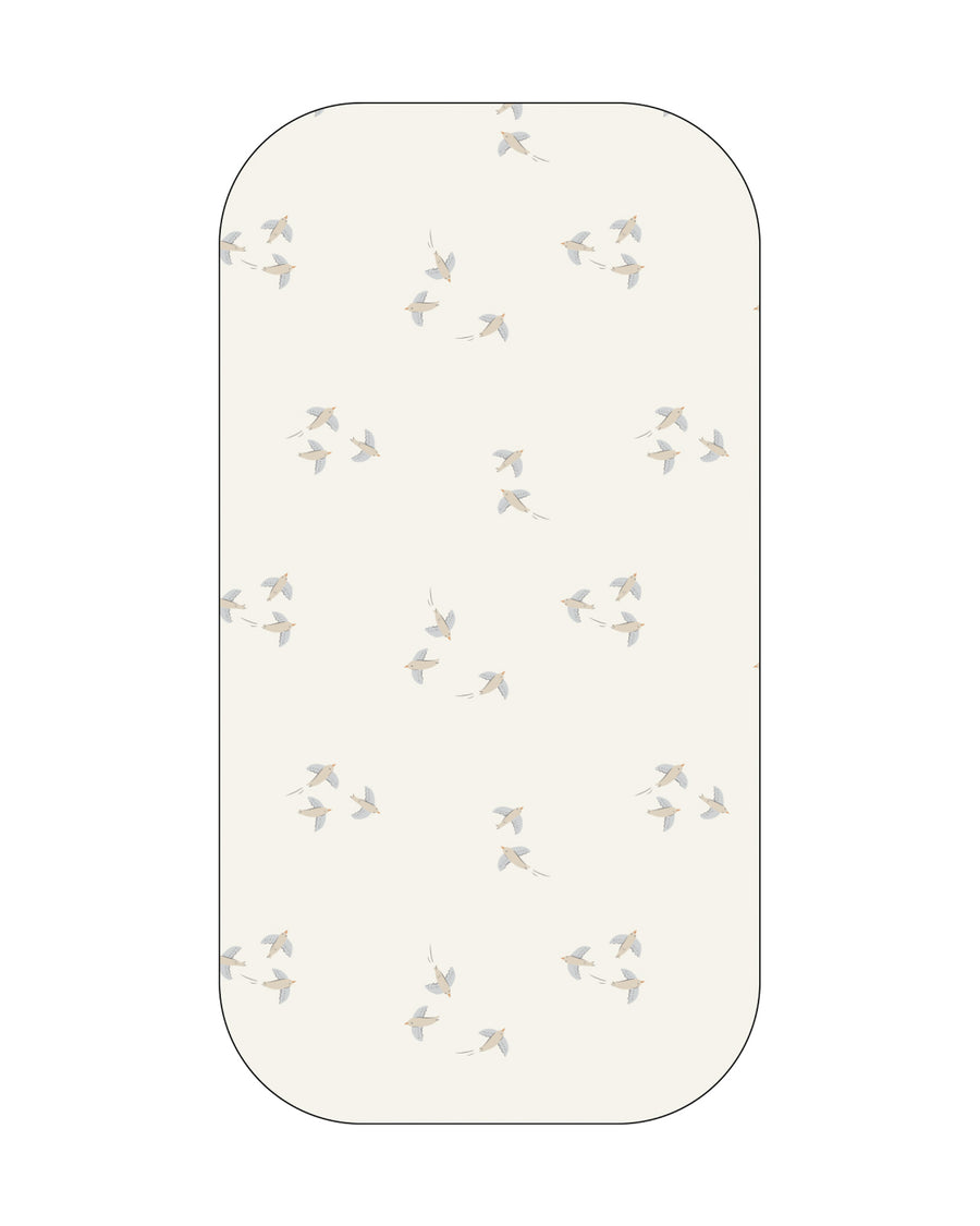 Rylee + Cru Changing Pad Cover in Birds