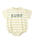 Rylee + Cru Relaxed Bubble Romper in Surf