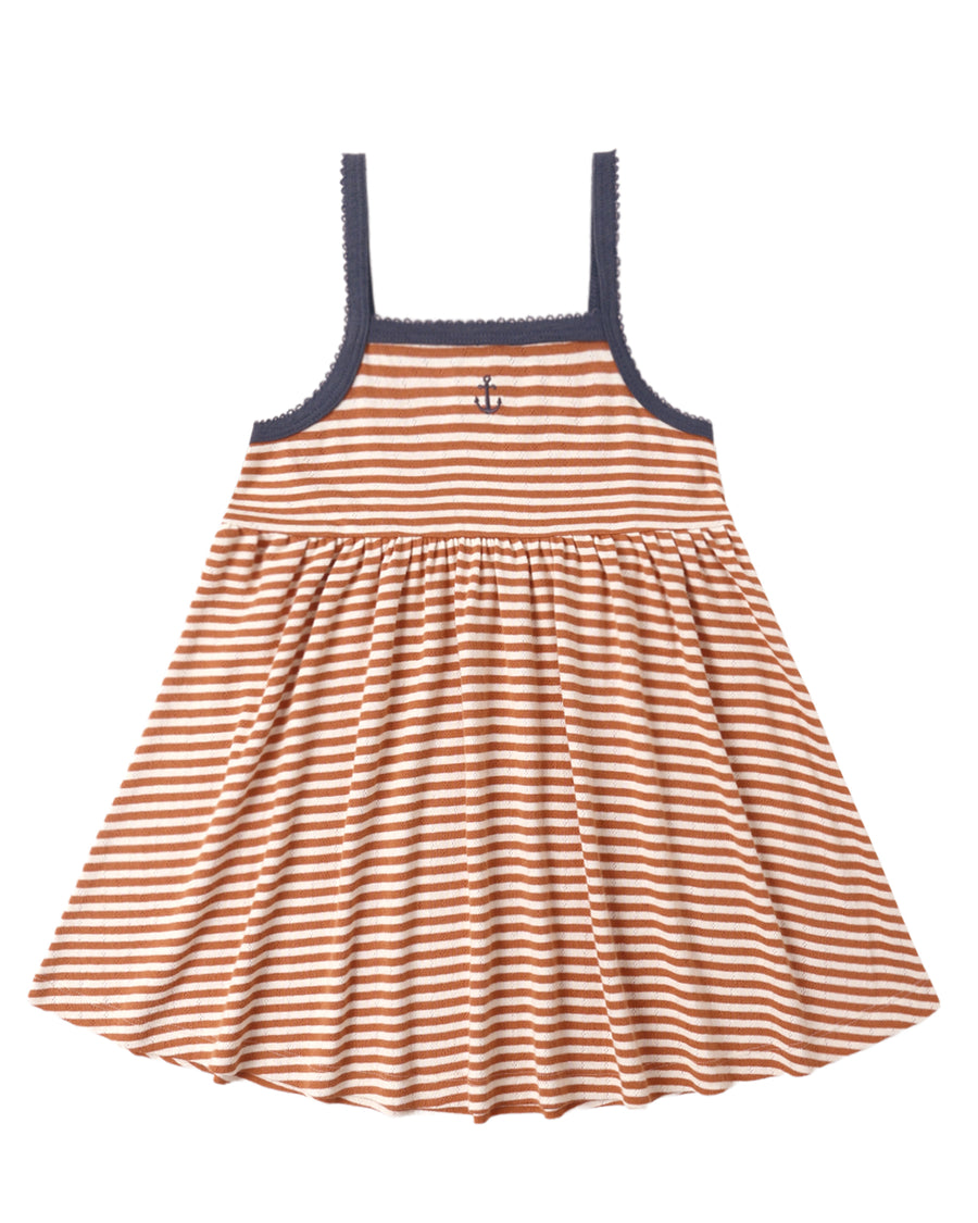 Rylee + Cru Lea Dress in Poppy Stripe