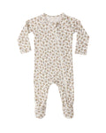 Rylee + Cru Bamboo Zip Footie in Wildflower