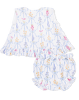 Angel Dear Ribbon Bouquets - Ruffle Back Top and Bloomer