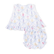 Angel Dear Ribbon Bouquets - Ruffle Back Top and Bloomer