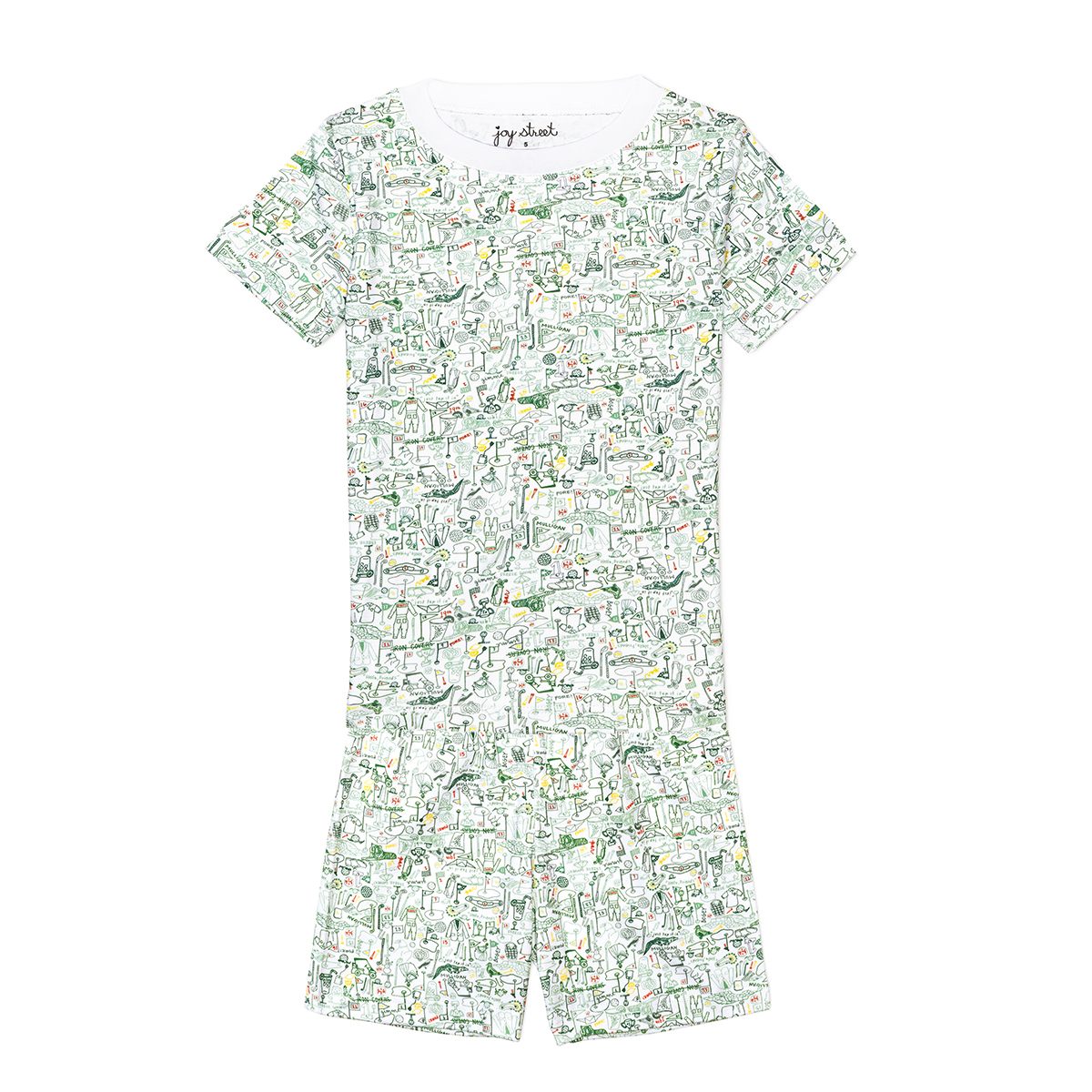 Joy Street Kids golf print short pajamas