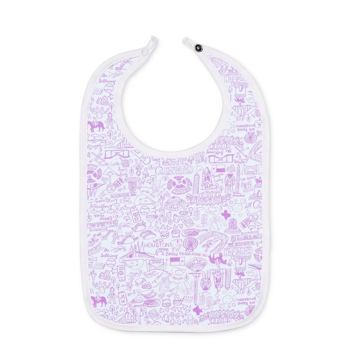 Joy Street Kids Houston baby bib, pink