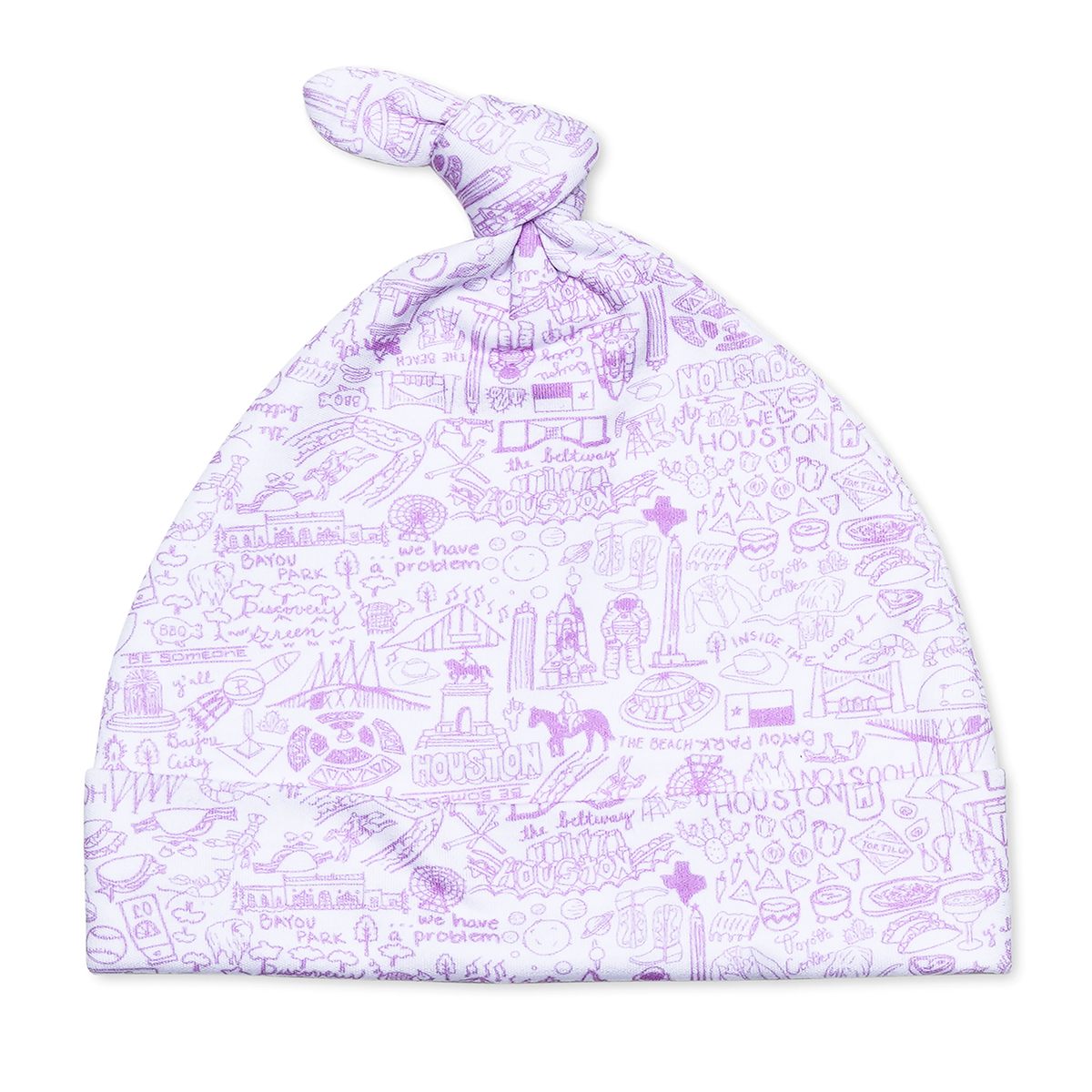 Joy Street Kids Houston print baby hat, pink