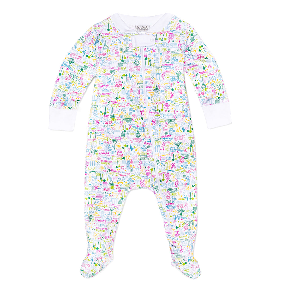 Joy Street Kids Los Angeles Baby Zip Onesie