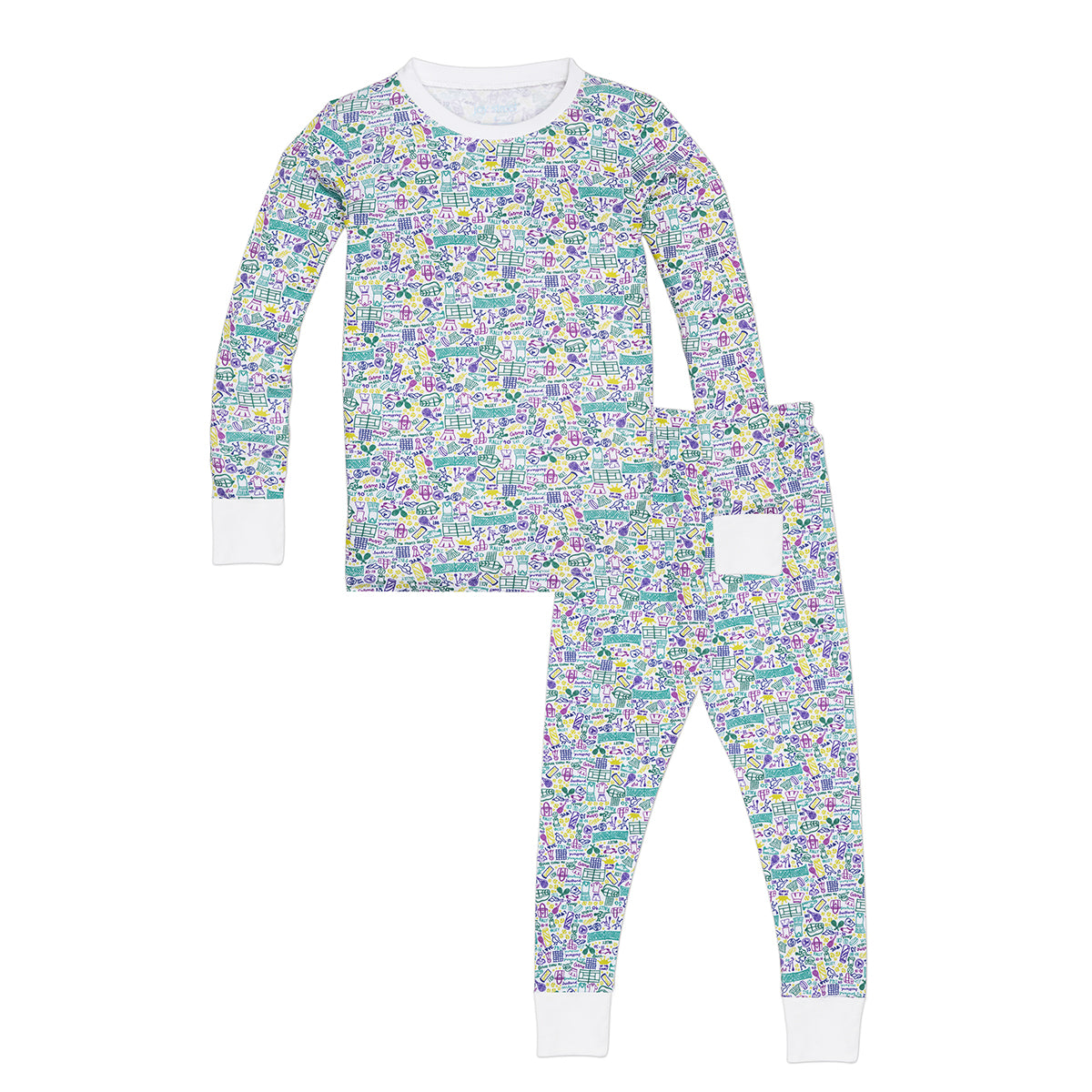 Joy Street Kids Tennis Two Piece pajamas