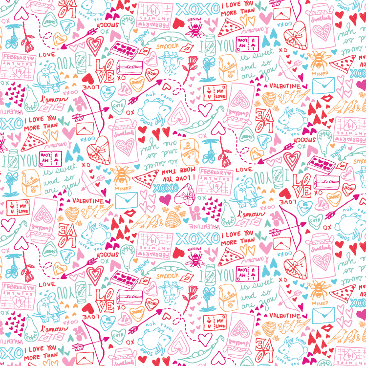 Joy Street Kids Love Print, pink