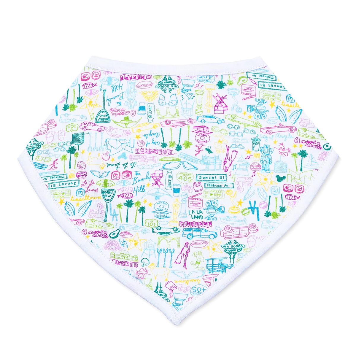 Joy Street Kids Los Angeles baby bib, multi